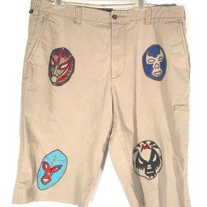 Dockers Lucador Mask Khakis shorts 40 tan
